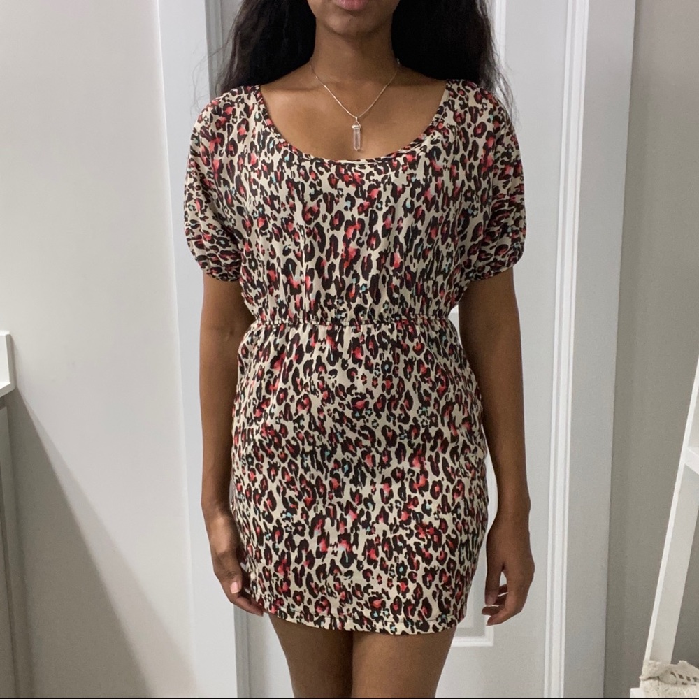🌈🐆Colorful Leopard Print Dress🐆🌈